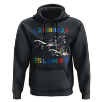 Caribbean Islands Hoodie Caribbean Sea Tour Map Flag - Wonder Print Shop