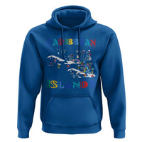 Caribbean Islands Hoodie Caribbean Sea Tour Map Flag - Wonder Print Shop