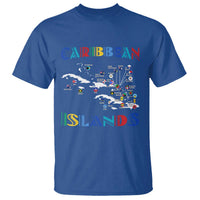 Caribbean Islands T Shirt Caribbean Sea Tour Map Flag - Wonder Print Shop