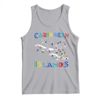 Caribbean Islands Tank Top Caribbean Sea Tour Map Flag - Wonder Print Shop