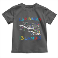 Caribbean Islands Toddler T Shirt Caribbean Sea Tour Map Flag - Wonder Print Shop