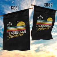 Funny The Caribbean Islands Garden Flag Retro Vacation Beach Caribbean Sea Tour - Wonder Print Shop