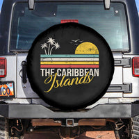 The Caribbean Islands Spare Tire Cover Retro Vacation Beach Caribbean Sea Tour - Wonder Print Shop