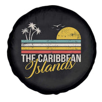 The Caribbean Islands Spare Tire Cover Retro Vacation Beach Caribbean Sea Tour - Wonder Print Shop
