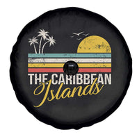 The Caribbean Islands Spare Tire Cover Retro Vacation Beach Caribbean Sea Tour - Wonder Print Shop