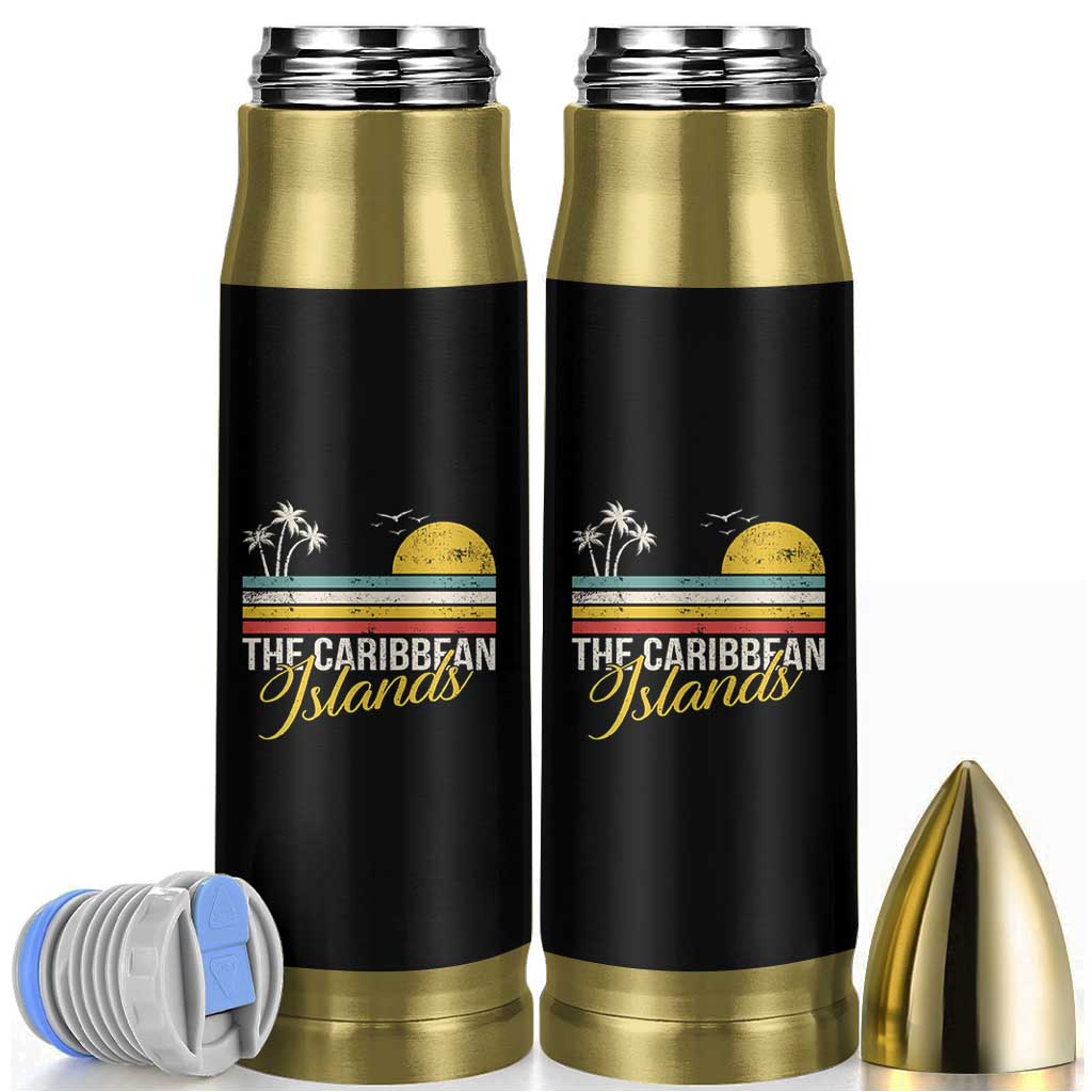 The Caribbean Islands Bullet Tumbler Retro Vacation Beach Caribbean Sea Tour - Wonder Print Shop