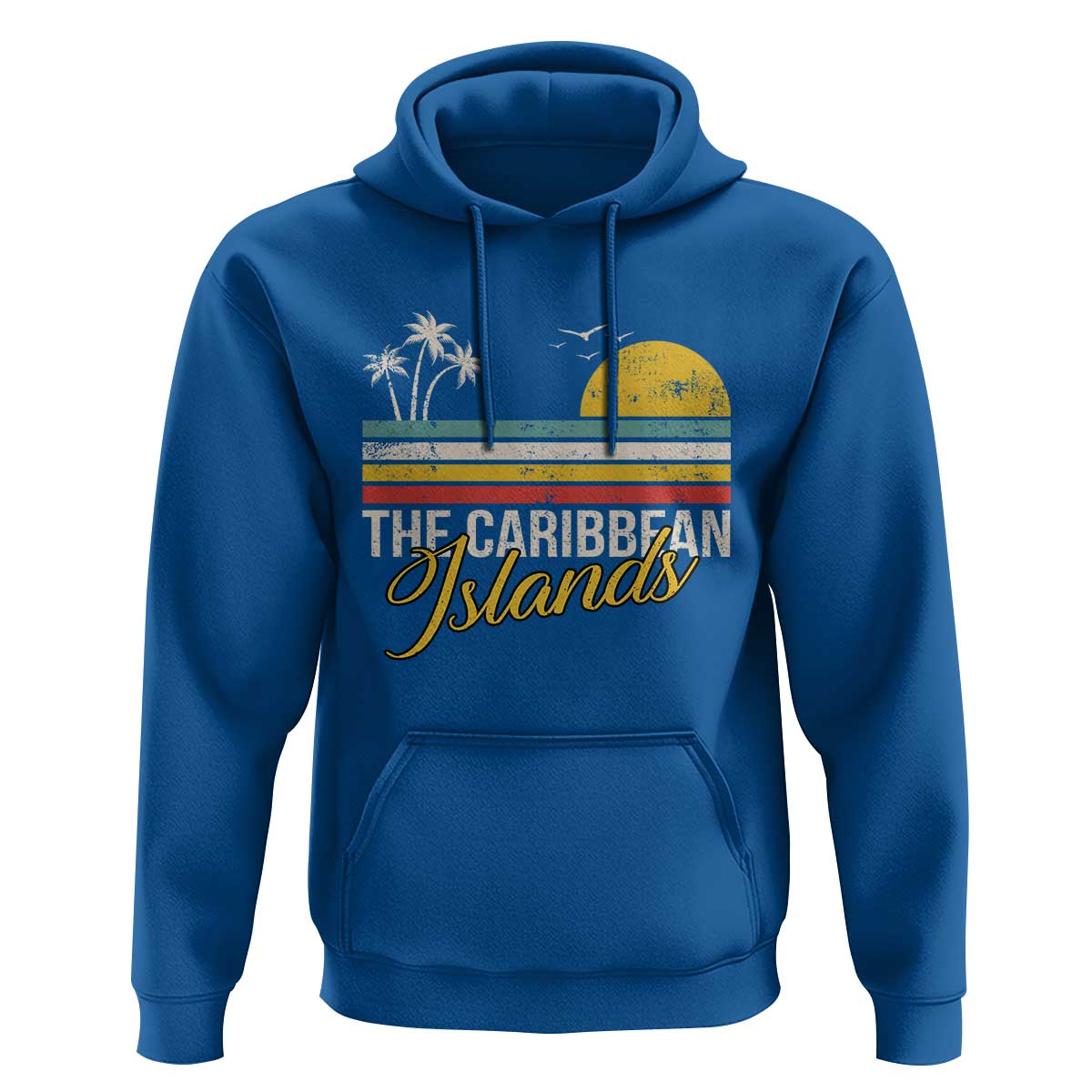 The Caribbean Islands Hoodie Retro Vacation Beach Caribbean Sea Tour - Wonder Print Shop
