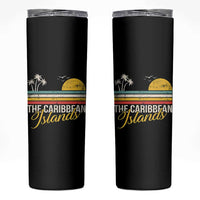 The Caribbean Islands Skinny Tumbler Retro Vacation Beach Caribbean Sea Tour - Wonder Print Shop