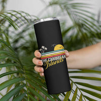 The Caribbean Islands Skinny Tumbler Retro Vacation Beach Caribbean Sea Tour - Wonder Print Shop