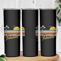 The Caribbean Islands Skinny Tumbler Retro Vacation Beach Caribbean Sea Tour - Wonder Print Shop