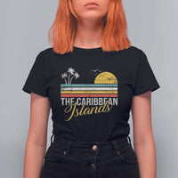 The Caribbean Islands T Shirt For Women Retro Vacation Beach Caribbean Sea Tour - Wonder Print Shop