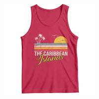 The Caribbean Islands Tank Top Retro Vacation Beach Caribbean Sea Tour - Wonder Print Shop