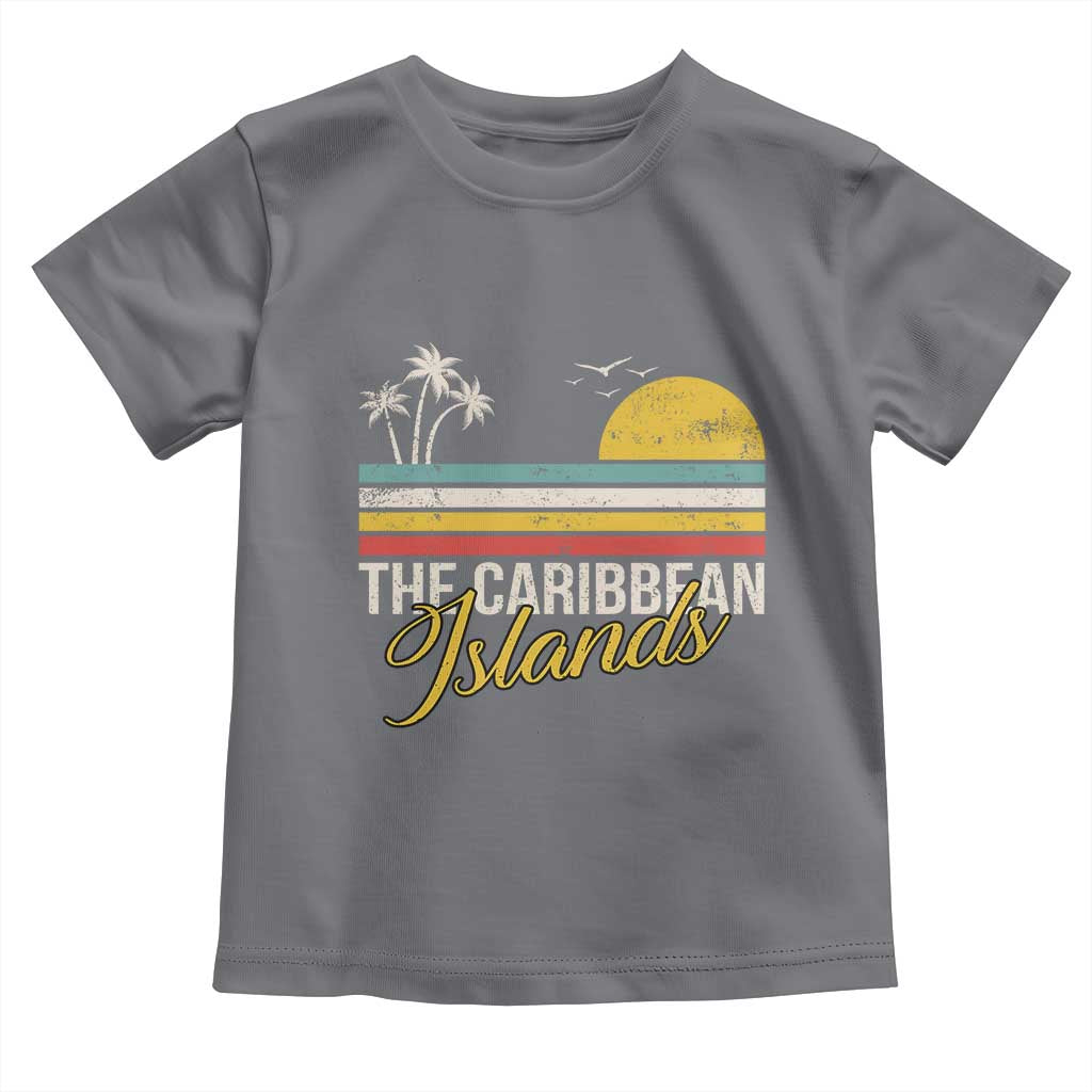 The Caribbean Islands Toddler T Shirt Retro Vacation Beach Caribbean Sea Tour - Wonder Print Shop