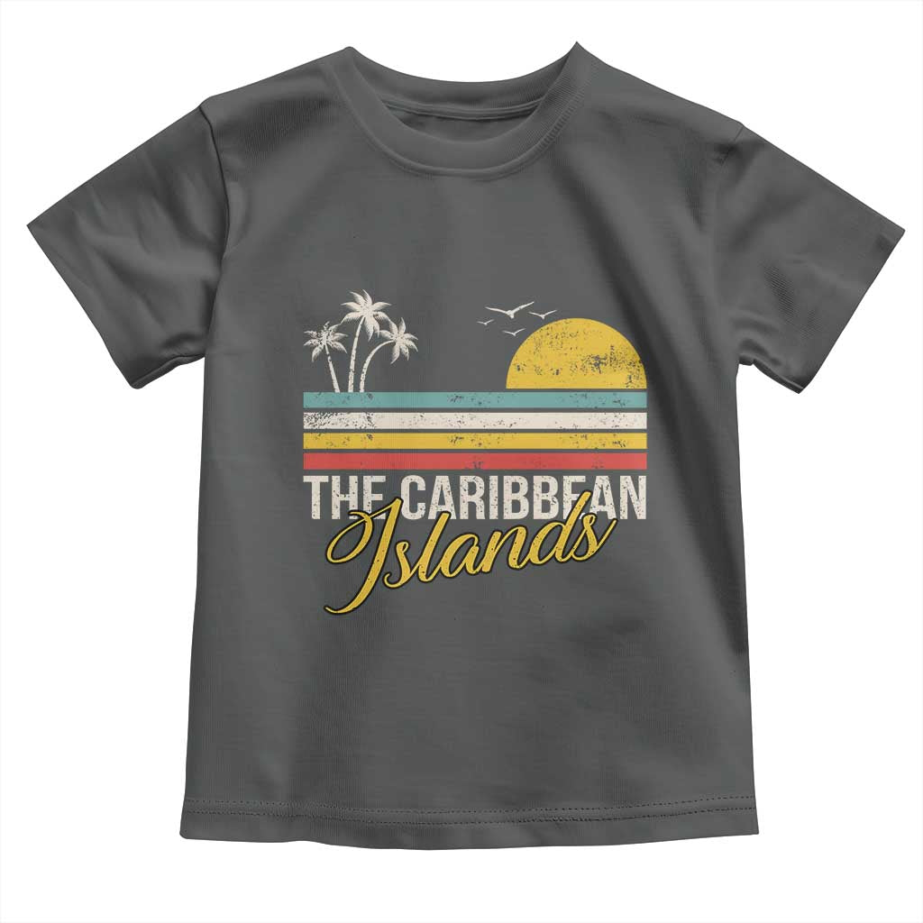 The Caribbean Islands Toddler T Shirt Retro Vacation Beach Caribbean Sea Tour - Wonder Print Shop