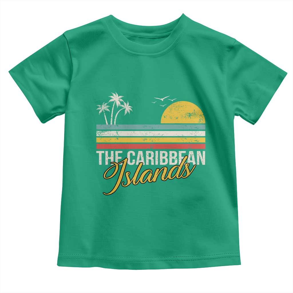 The Caribbean Islands Toddler T Shirt Retro Vacation Beach Caribbean Sea Tour - Wonder Print Shop