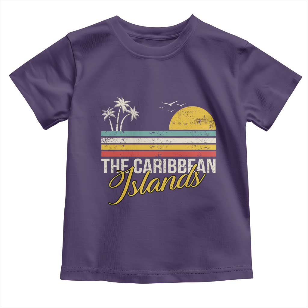 The Caribbean Islands Toddler T Shirt Retro Vacation Beach Caribbean Sea Tour - Wonder Print Shop