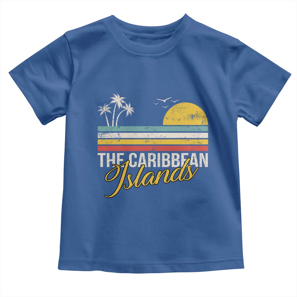 The Caribbean Islands Toddler T Shirt Retro Vacation Beach Caribbean Sea Tour - Wonder Print Shop