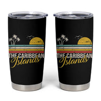 The Caribbean Islands Tumbler Cup Retro Vacation Beach Caribbean Sea Tour - Wonder Print Shop