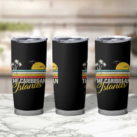 The Caribbean Islands Tumbler Cup Retro Vacation Beach Caribbean Sea Tour - Wonder Print Shop