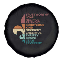 Funny Scouting Leader Law Spare Tire Cover Vintage Fleur De Lis
