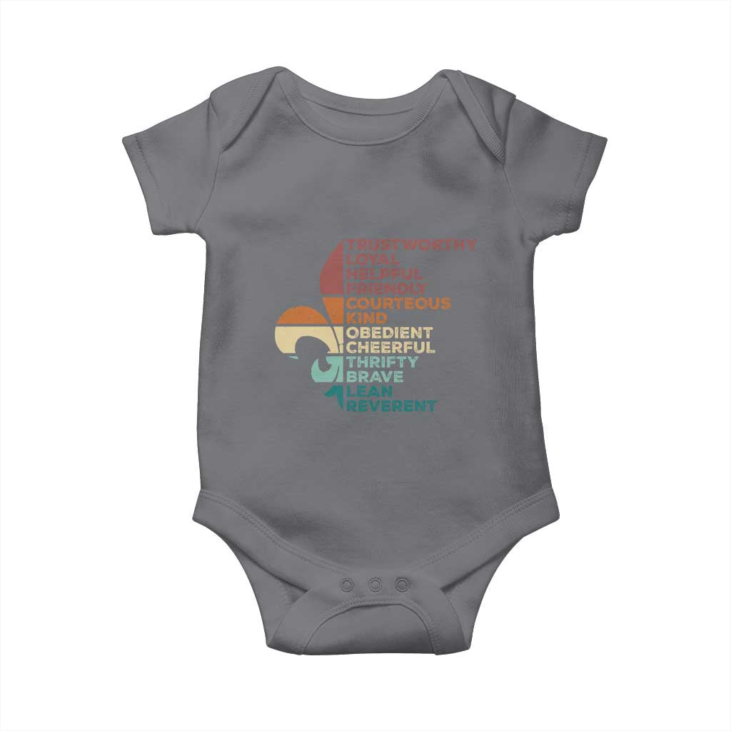Funny Scouting Leader Law Baby Onesie Vintage Fleur De Lis