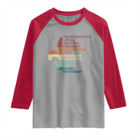 Funny Scouting Leader Law Raglan Shirt Vintage Fleur De Lis