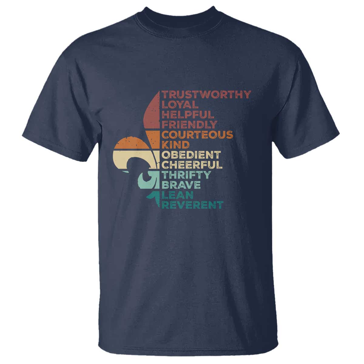 Funny Scouting Leader Law T Shirt Vintage Fleur De Lis