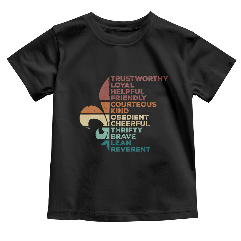 Funny Scouting Leader Law Toddler T Shirt Vintage Fleur De Lis