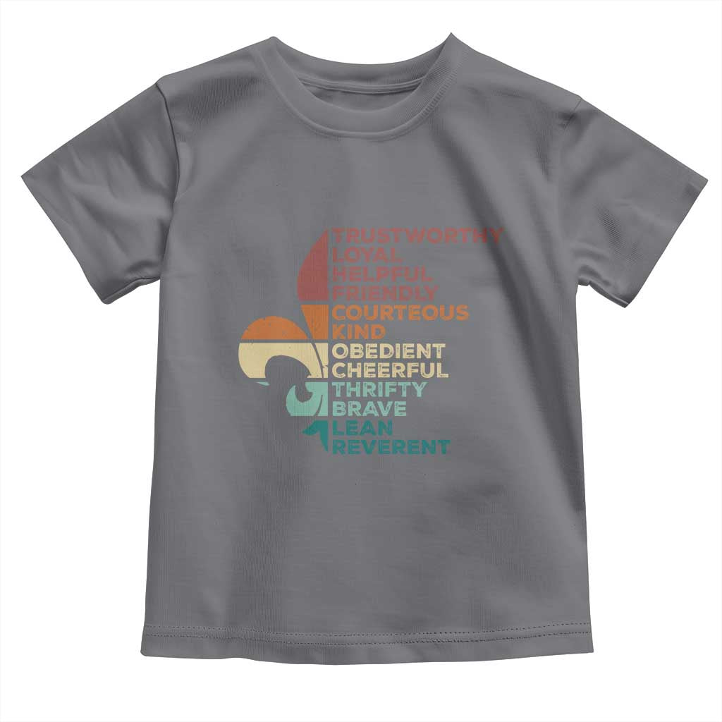 Funny Scouting Leader Law Toddler T Shirt Vintage Fleur De Lis