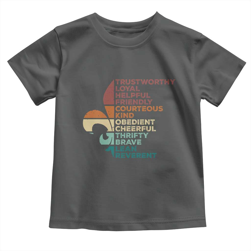Funny Scouting Leader Law Toddler T Shirt Vintage Fleur De Lis