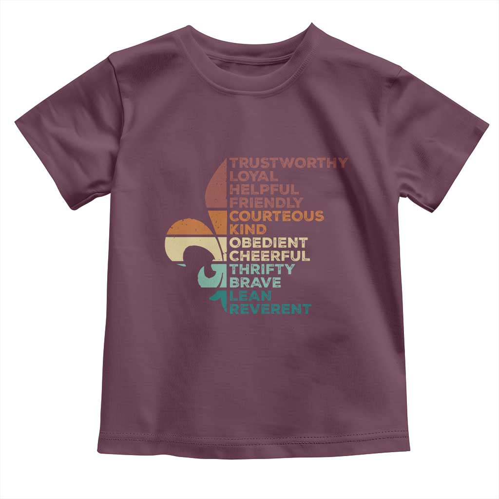 Funny Scouting Leader Law Toddler T Shirt Vintage Fleur De Lis