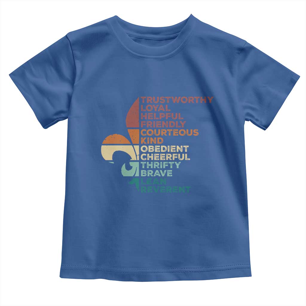 Funny Scouting Leader Law Toddler T Shirt Vintage Fleur De Lis