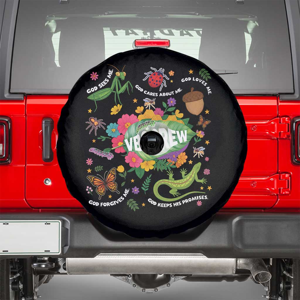 Funny VBS Crew Vacation Bible VBS Teacher Christian School 2025 Spare Tire Cover