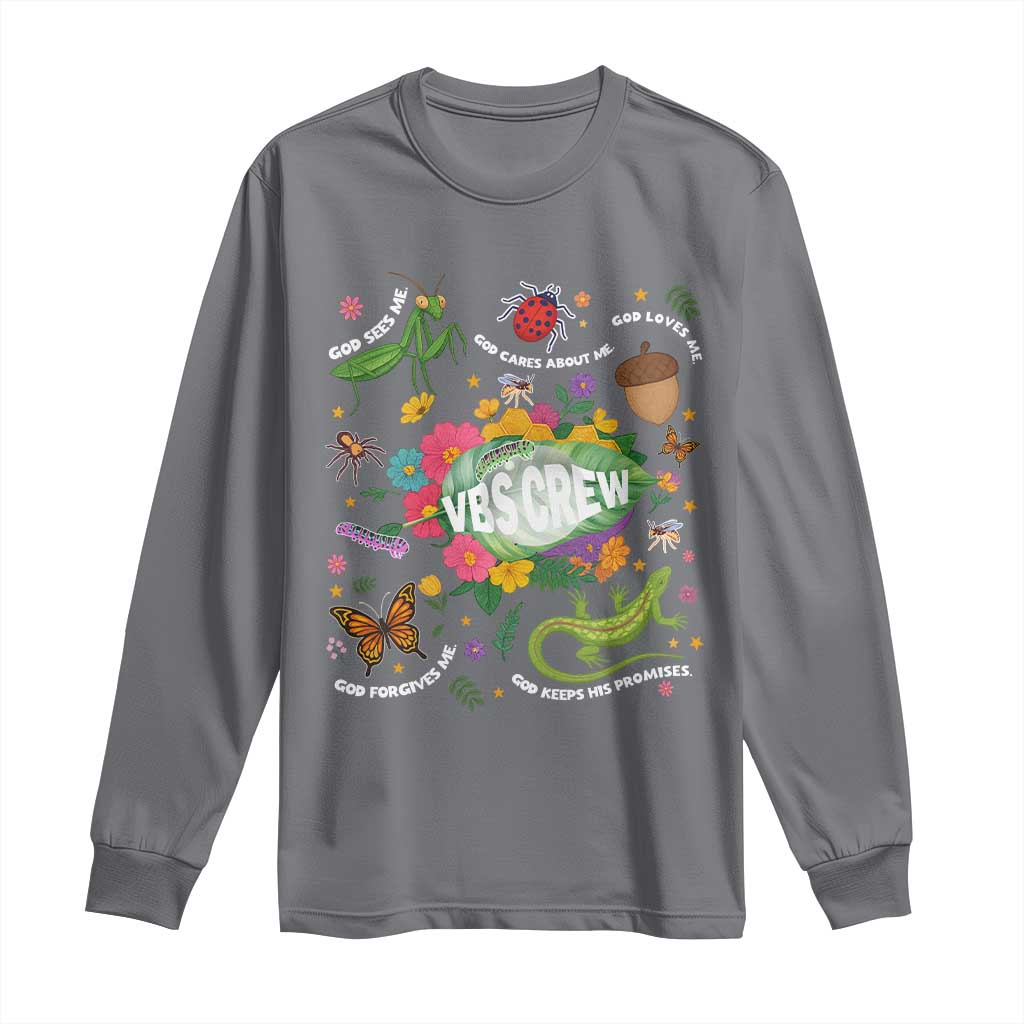 Funny VBS Crew Vacation Bible VBS Teacher Christian School 2025 Long Sleeve Shirt