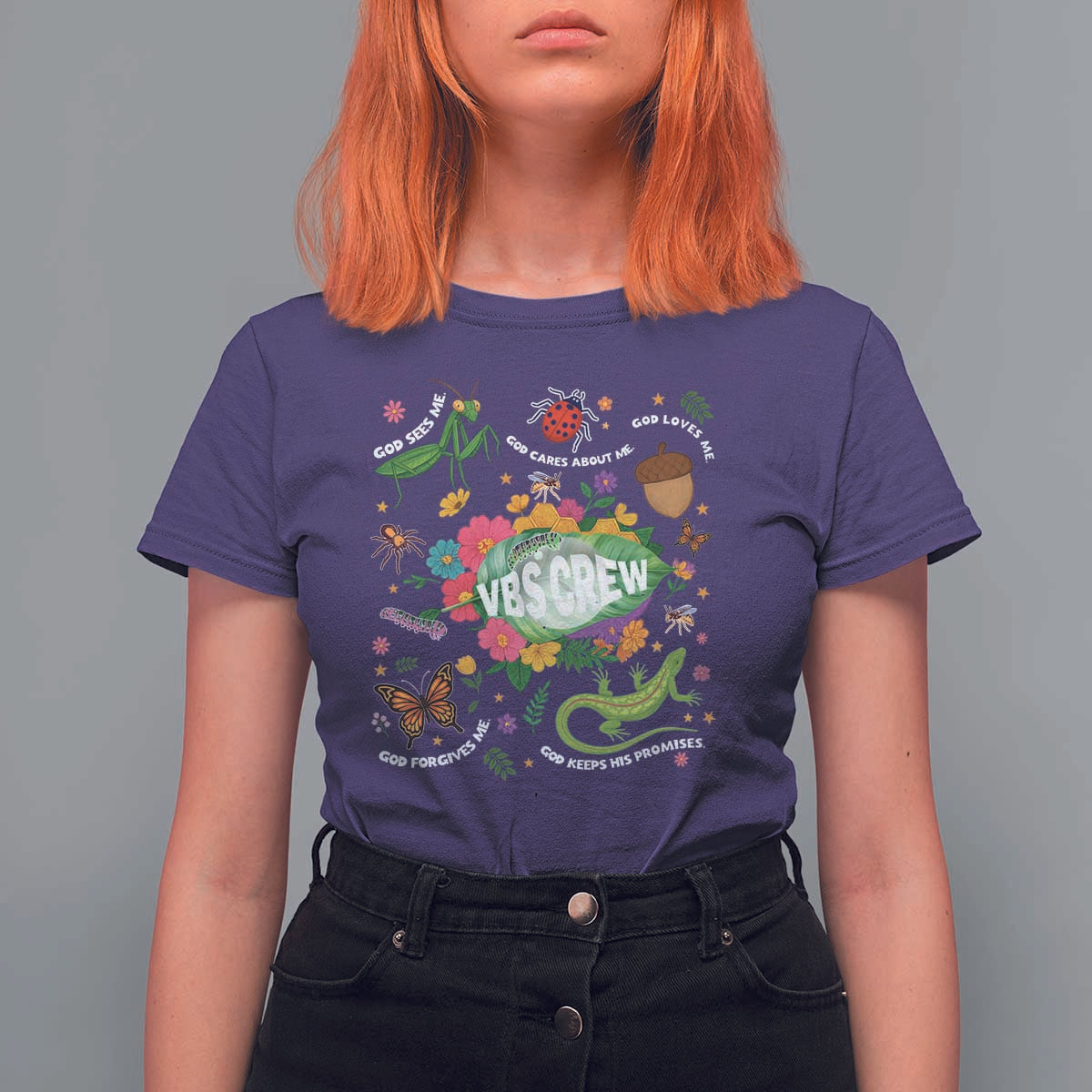 Funny VBS Crew Vacation Bible VBS Teacher Christian School 2025 T Shirt For Women