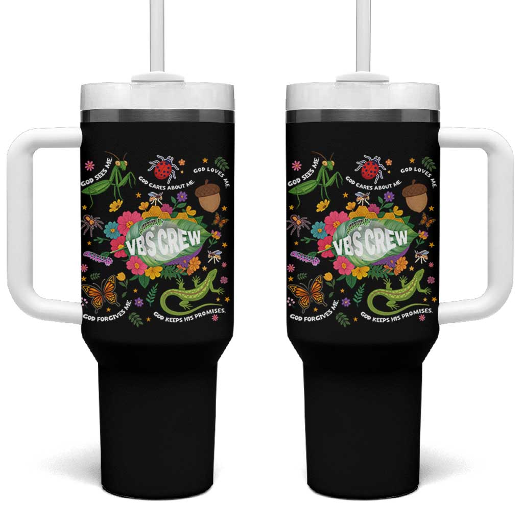 Funny VBS Crew Vacation Bible VBS Teacher Christian School 2025 Tumbler With Handle