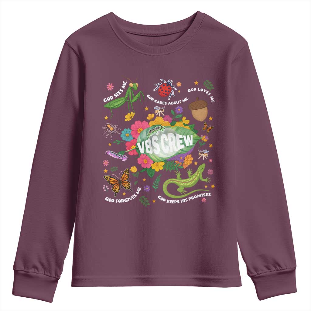 Funny VBS Crew Vacation Bible VBS Teacher Christian School 2025 Youth Sweatshirt