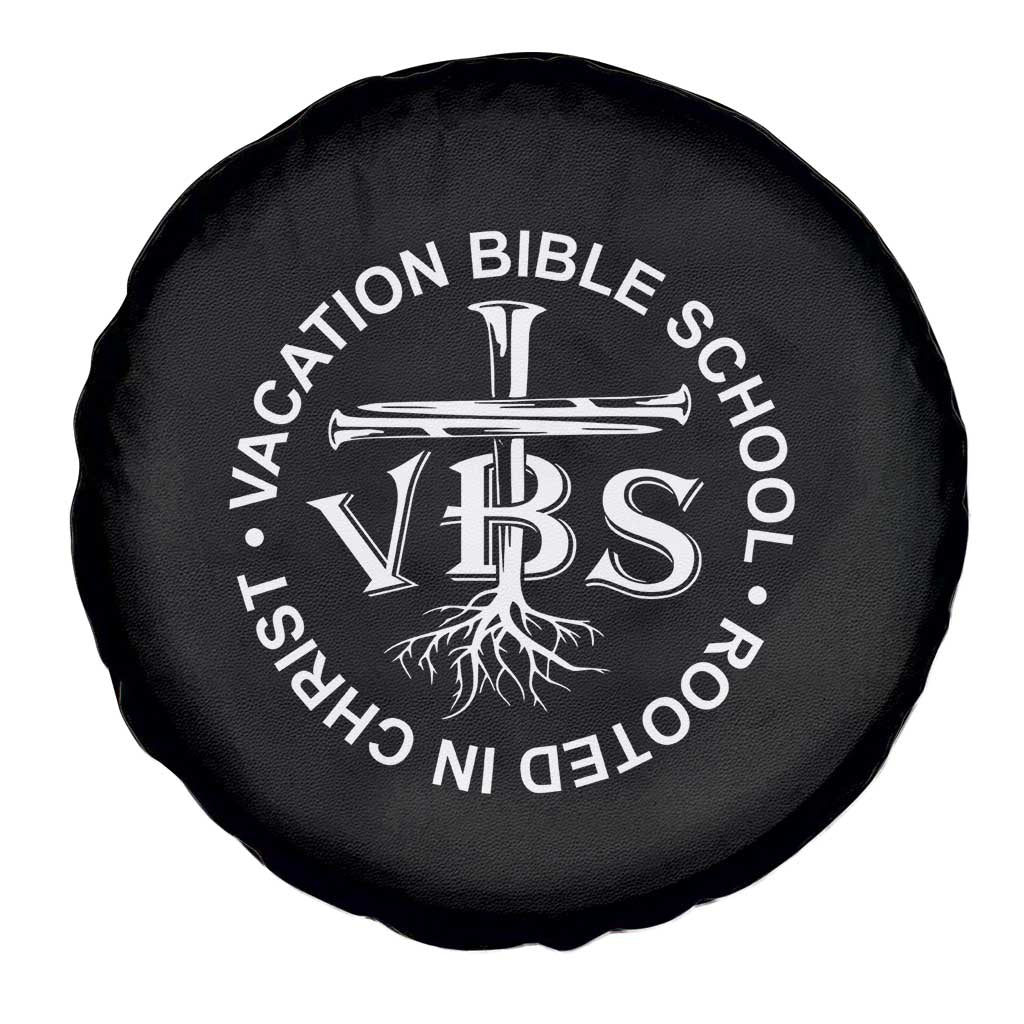 Funny VBS Vacation Bible School Rooted In Christ Spare Tire Cover