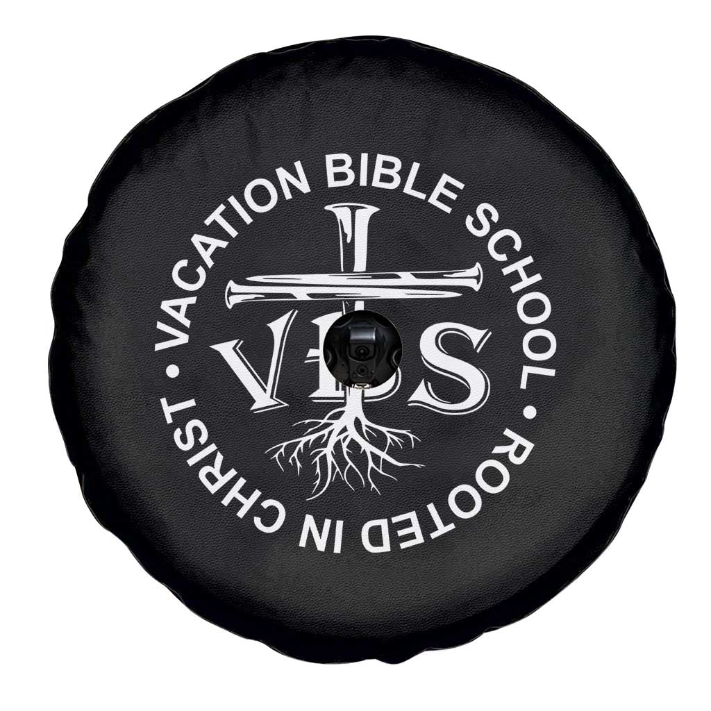 Funny VBS Vacation Bible School Rooted In Christ Spare Tire Cover