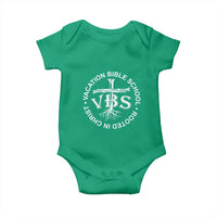 Funny VBS Vacation Bible School Rooted In Christ Baby Onesie