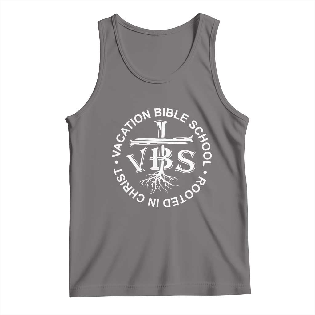 Funny VBS Vacation Bible School Rooted In Christ Tank Top