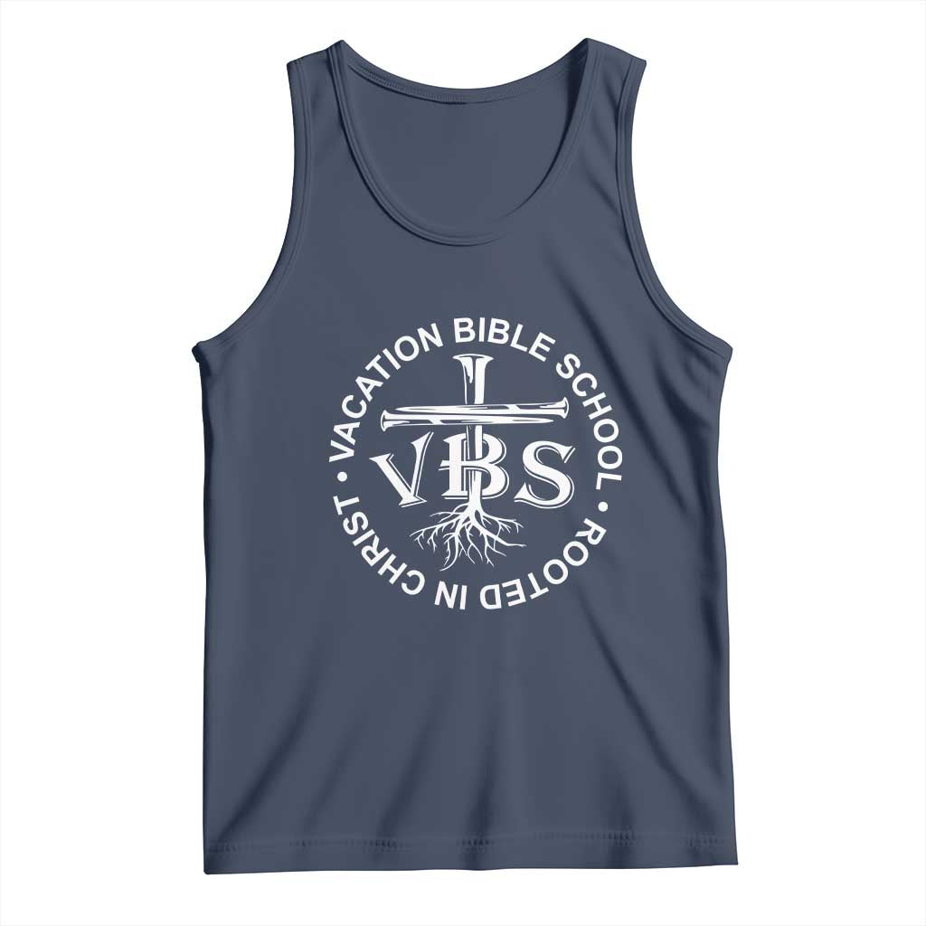Funny VBS Vacation Bible School Rooted In Christ Tank Top