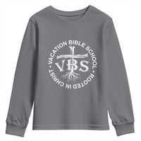 Funny VBS Vacation Bible School Rooted In Christ Youth Sweatshirt