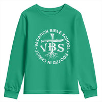 Funny VBS Vacation Bible School Rooted In Christ Youth Sweatshirt