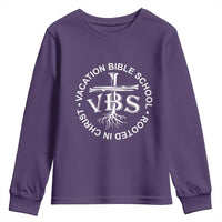 Funny VBS Vacation Bible School Rooted In Christ Youth Sweatshirt