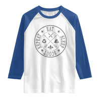 Funny Eat Sleep Scout Repeat Raglan Shirt Scouting Outdoor Camping Nature