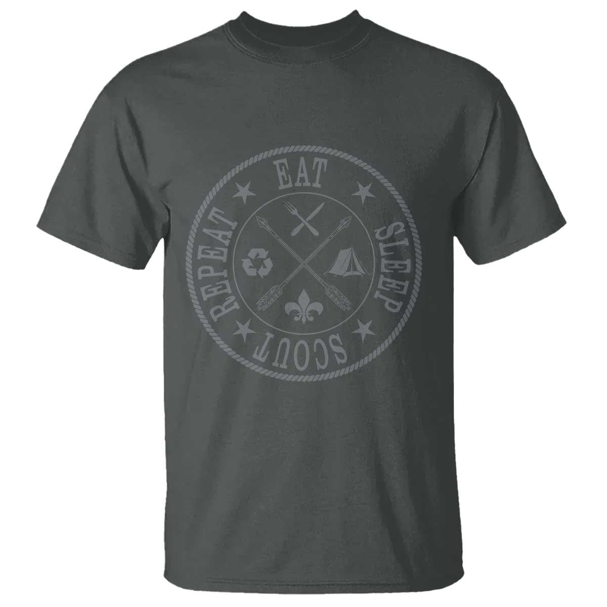 Funny Eat Sleep Scout Repeat T Shirt Scouting Outdoor Camping Nature
