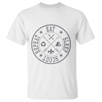 Funny Eat Sleep Scout Repeat T Shirt Scouting Outdoor Camping Nature