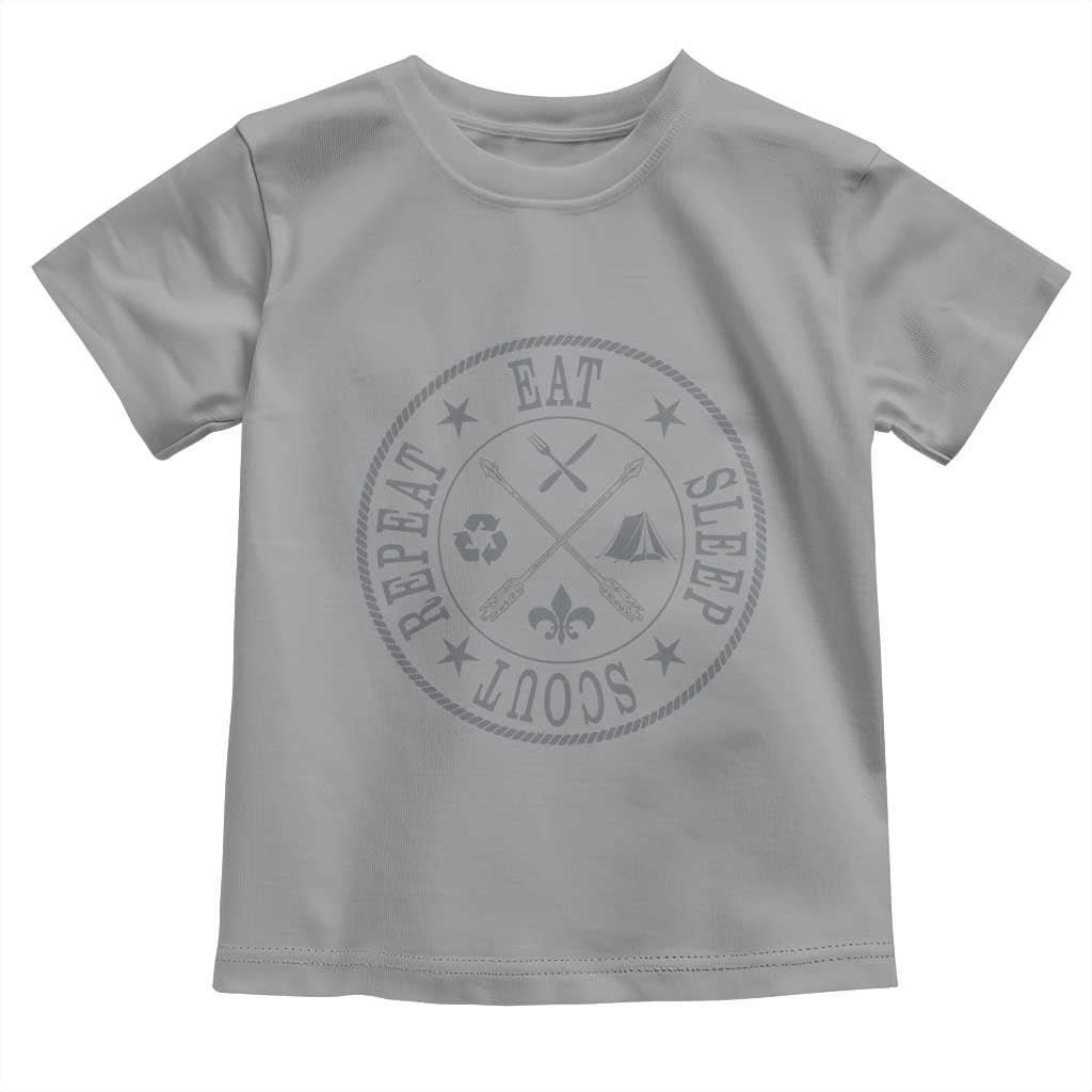 Funny Eat Sleep Scout Repeat Toddler T Shirt Scouting Outdoor Camping Nature