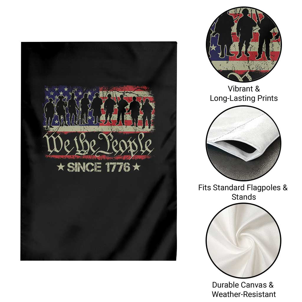 We The People Since 1776 Garden Flag US Military Army Birthday Vintage American Flag - Wonder Print Shop